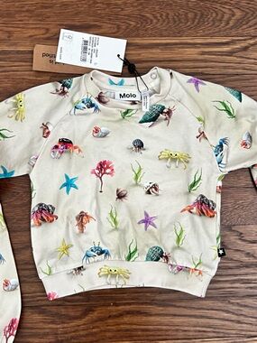 Molo Set - Colorful Sea Critter Print